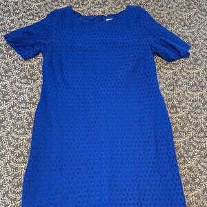 Chicos Blue Lace Dress/Label says size 1X but it fits like a size16/PRICED TO GO